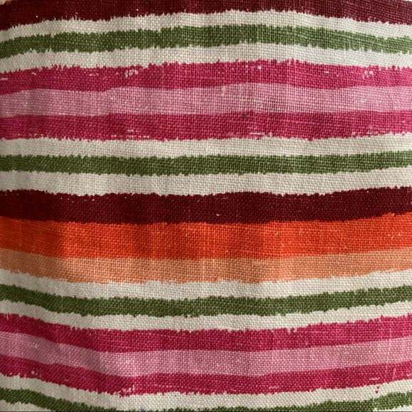 •Talbots• 100% Linen Striped Pencil Skirt - Size 6P - Picture 4 of 9